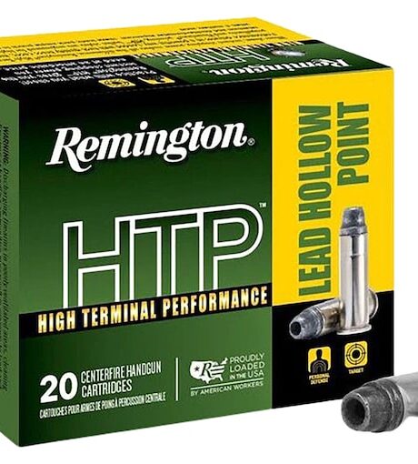 Remington High Terminal Performance (HTP) 38 Special +P Ammo 158 Grain Lead Hollow Point