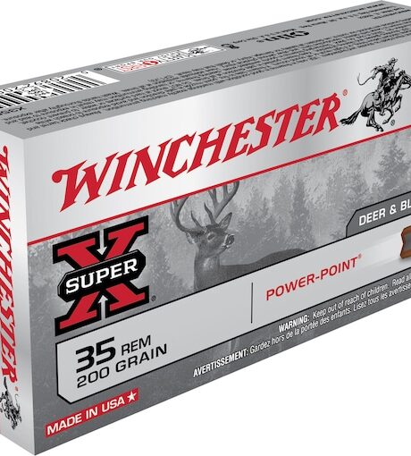 Winchester Power Point 35 Remington Ammo 200 Grain Jacketed Soft Point Box of 20