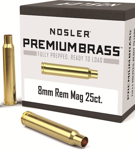 Nosler Custom 8mm Remington Magnum Brass Box of 25