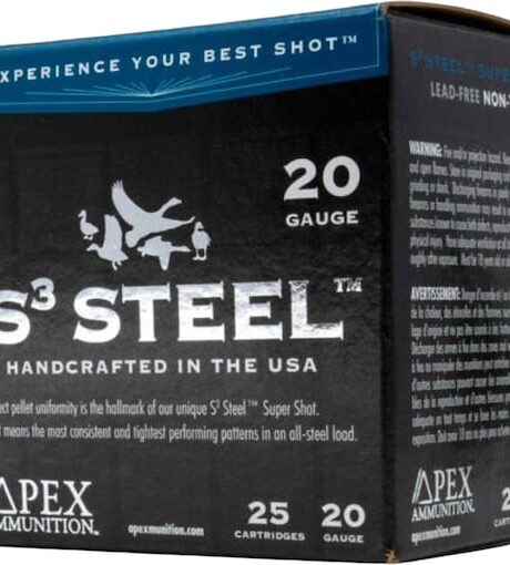Apex Ammunition Waterfowl S3 Steel 20 Gauge Steel Ammo