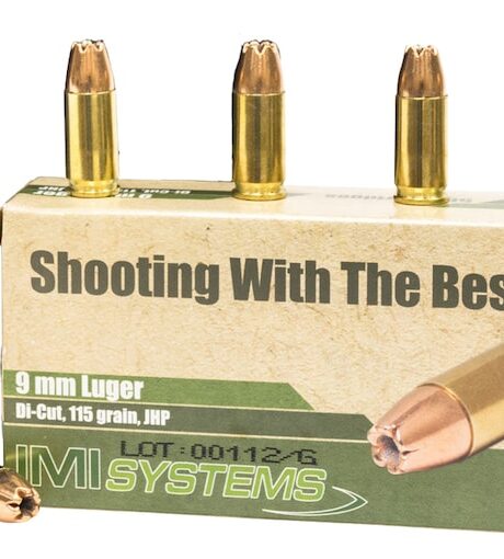 IMI 9mm Luger Ammo 115 Grain Jacketed Hollow Point