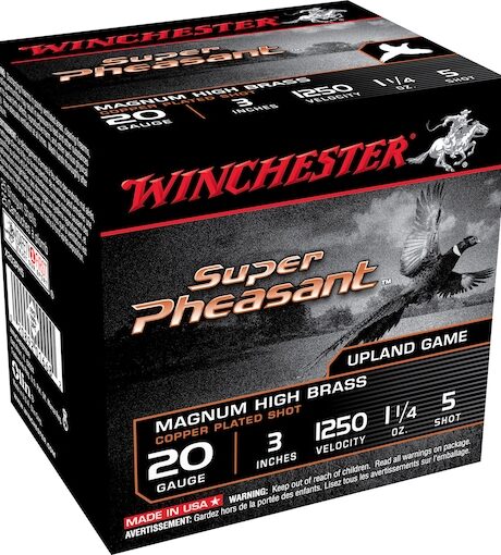 Winchester Super Pheasant 20 Gauge Copper Plated Lead Ammo