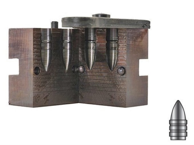 Lyman 2 Cavity Bullet Mold 311359 30 Carbine, 7.62x39mm (309-312 Diameter) 115 Grain Pointed Tip Gas Check