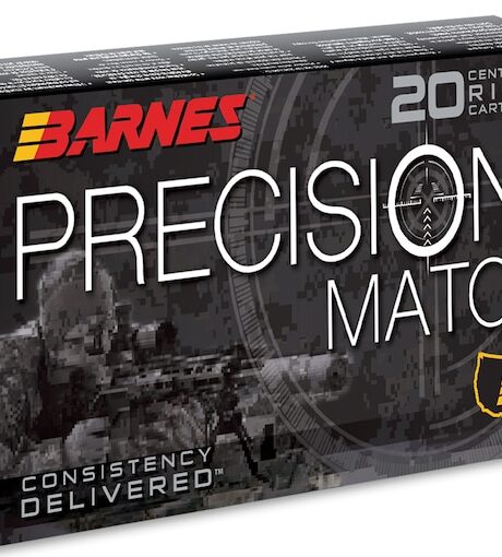 Barnes Precision Match 6.5 Creedmoor Ammo 140 Grain Barnes Open Tip Match Jacketed Hollow Point Box of 20