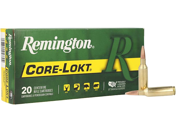 Remington Core-Lokt 7mm Remington Short Action Ultra Magnum Ammo 150 Grain Jacketed Soft Point Box of 20