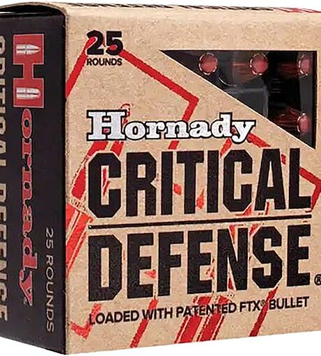 Hornady Critical Defense 38 Special +P Ammo 110 Grain Hornady FTX Polymer Tip Box of 25
