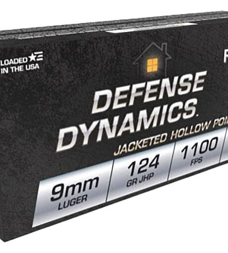 Fiocchi Defense Dynamics 9mm Luger Ammo 124 Grain Jacketed Hollow Point