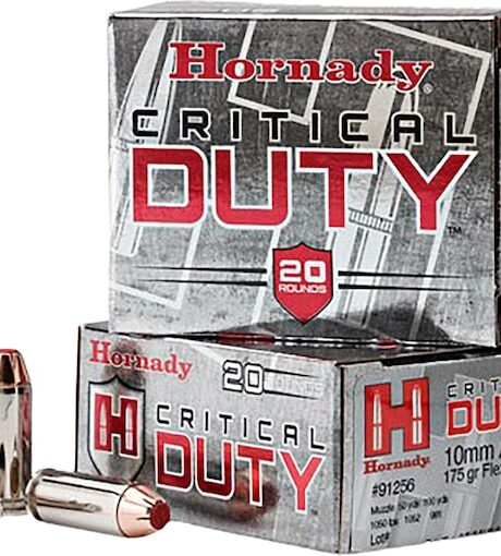 Hornady Critical Duty 10mm Auto Ammo 175 Grain Hornady FlexLock Polymer Tip Box of 20