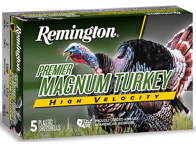 Remington Premier Magnum Turkey High Velocity Ammo 12 Gauge 3" 1-3/4 oz Copper Plated Shot