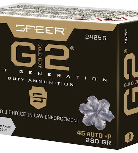 Speer Gold Dot G2 45 ACP +P Ammo 230 Grain Speer G2 Polymer Tip