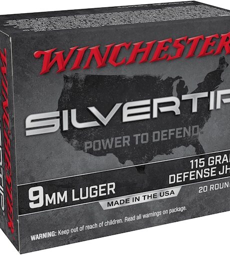 Winchester Silvertip Defense 9mm Luger Ammo 115 Grain Winchester Silvertip Jacketed Hollow Point
