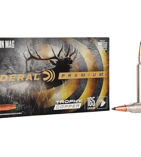 Federal Premium Trophy Copper 300 Winchester Magnum Ammo 165 Grain Federal Trophy Copper Polymer Tip Lead Free Box of 20