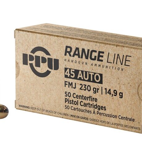 PPU 45 ACP Ammo 230 Grain Full Metal Jacket Box of 50