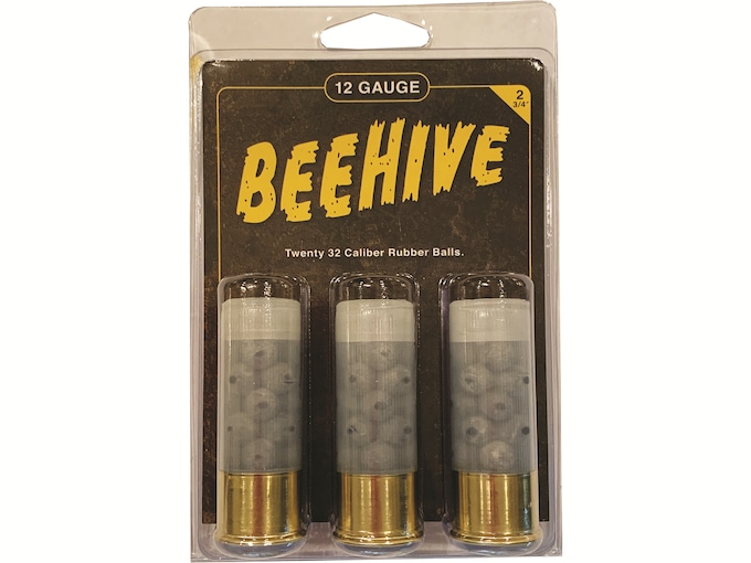 Reaper Defense Beehive Ammunition 12 Gauge 2-3/4" 32 Caliber Rubber Balls 20 Pellets 3PK