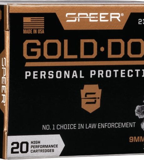 Speer Gold Dot 9mm Luger Ammo 124 Grain Bonded Jacketed Hollow Point