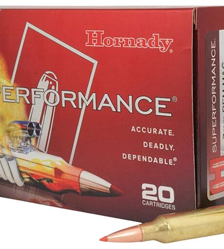 Hornady Superformance 7mm Remington Magnum Ammo 139 Grain Hornady SST (Super Shock Tip) Polymer Tip Box of 20