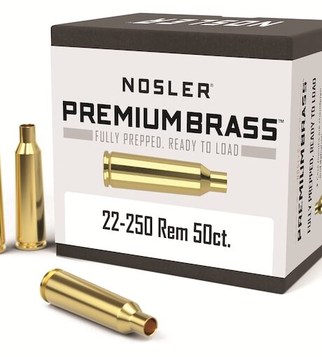 Nosler Custom 22-250 Remington Brass Box of 50