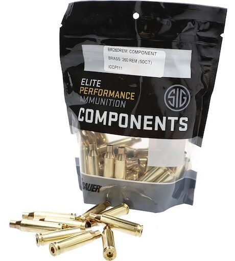 Sig Sauer 260 Remington Brass Bag of 50