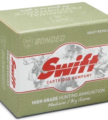Swift High Grade Heavy Revolver 460 S&W Magnum Ammo 300 Grain Swift A-Frame Bonded Jacketed Hollow Point Box of 20