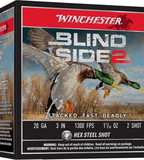 Winchester Blind Side 2 Ammunition 20 Gauge 3" 1-1/16 oz #2 Steel Shot