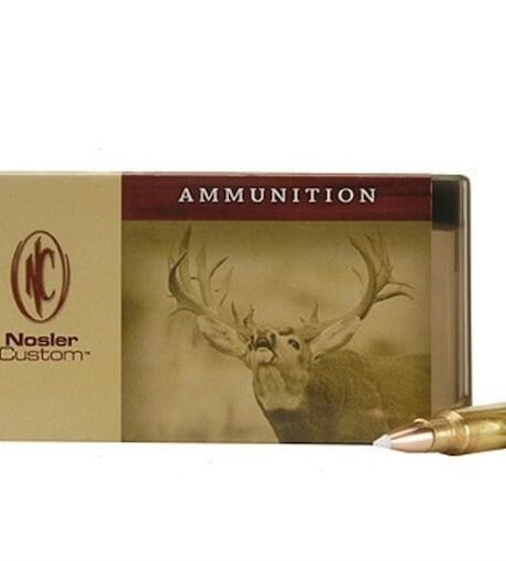 Nosler Custom 8mm Remington Magnum Ammo 200 Grain Nosler AccuBond Bonded Polymer Tip Box of 20