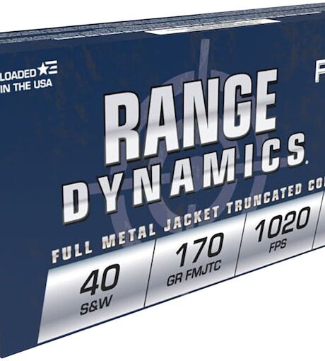 Fiocchi Range Dynamics 40 S&W Ammo 170 Grain Full Metal Jacket