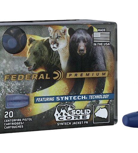 Federal Premium Syntech Solid Core 9mm Luger +P Ammo 147 Grain Federal TSJ Total Synthetic Jacket (TSJ)