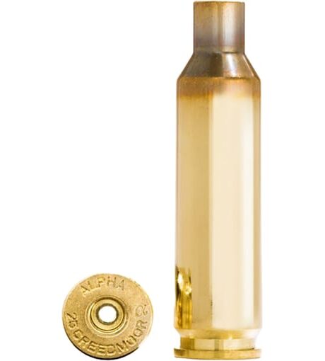 Alpha Munitions 25 Creedmoor Brass Box of 100