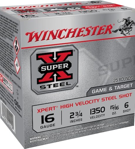 Winchester Super X Xpert Game and Target 16 Gauge Steel Ammo