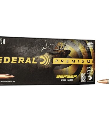Federal Premium 300 Winchester Short Magnum (WSM) Ammo 185 Grain Berger Hybrid Hunter Jacketed Hollow Point Box of 20