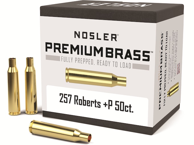 Nosler Custom 257 Roberts +P Brass Box of 50