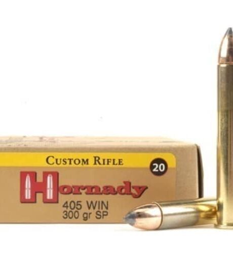 Hornady Custom 405 Winchester Ammo 300 Grain Hornady Interlock Jacketed Soft Point Box of 20