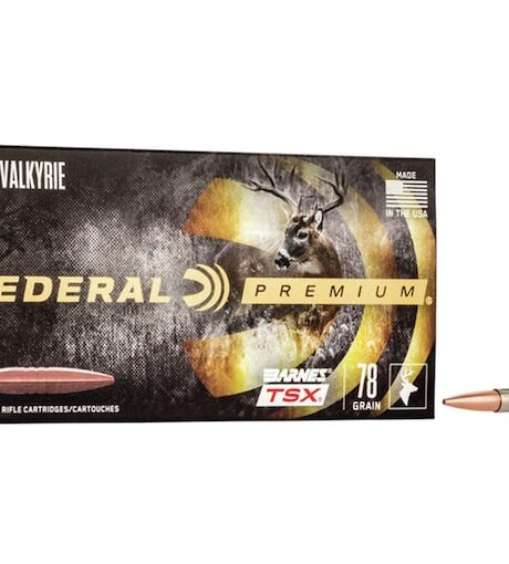 Federal Premium 224 Valkyrie Ammo 78 Grain Barnes Triple-Shock X Solid Hollow Point Lead Free Box of 20