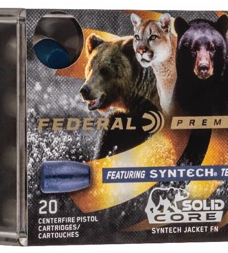 Federal Premium Syntech Solid Core 10mm Auto Ammo 200 Grain Federal TSJ Total Synthetic Jacket (TSJ) Box of 20