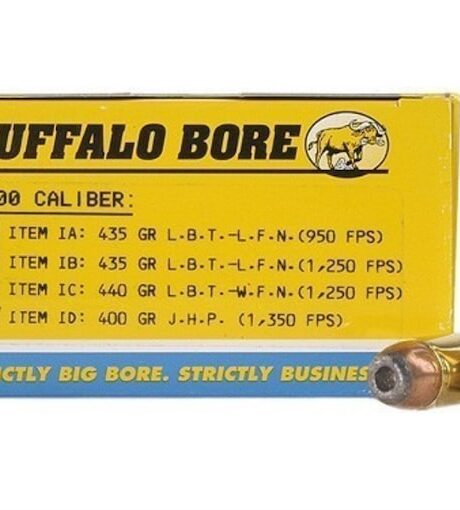 Buffalo Bore 500 Linebaugh Ammo 400 Grain Jacketed Hollow Point Box of 50