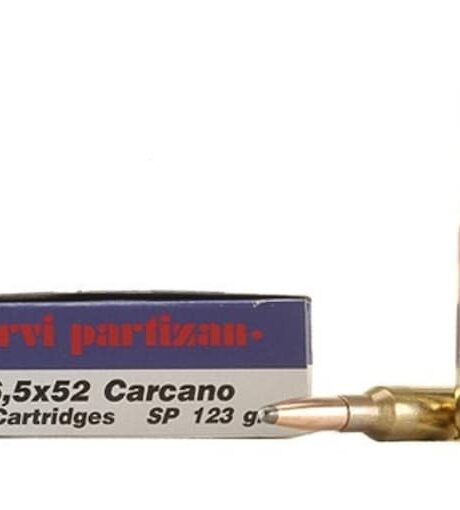 PPU 6.5x52mm Mannlicher-Carcano Ammo 123 Grain Jacketed Soft Point Box of 20