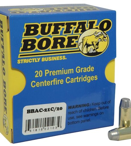 Buffalo Bore Outdoorsman 10mm Auto Ammo 220 Grain Flat Nose Box of 20