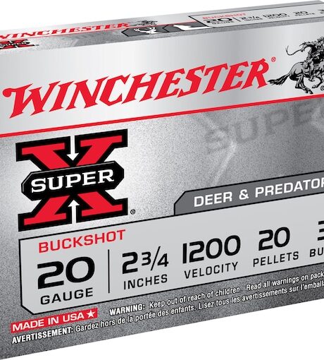 Winchester Super X 20 Gauge Buckshot Ammo 2-3/4"