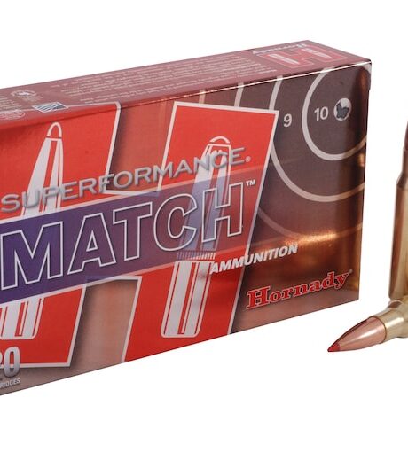 Hornady Superformance Match 308 Winchester Ammo 168 Grain Hornady ELD Match Polymer Tip Box of 20