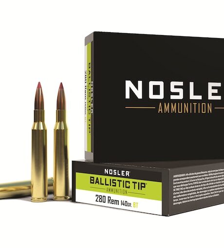 Nosler BT 280 Remington Ammo 140 Grain Nosler Ballistic Tip Polymer Tip Box of 20