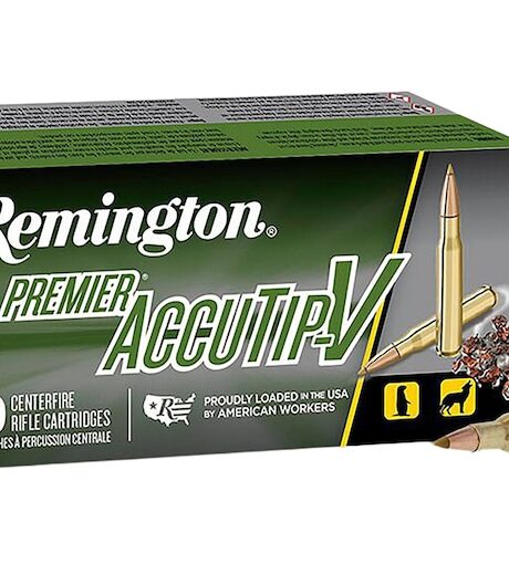 Remington Premier Varmint 222 Remington Ammo 50 Grain Remington AccuTip Polymer Tip