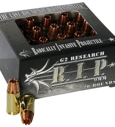 G2 Research R.I.P. 9mm Luger Ammo 92 Grain G2 R.I.P. Fragmenting Hollow Point Lead Free Box of 20