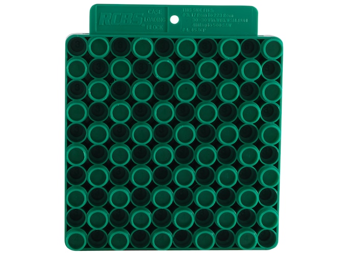 RCBS Universal Reloading Tray 50-Round Plastic Green