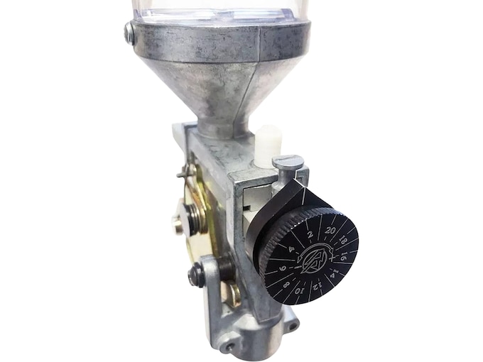 Double Alpha Click-Adjustable Powder Knob V2 for Small Dillon Powder Measure Charge Bar