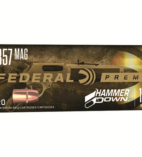 Federal Premium HammerDown 357 Magnum Ammo 170 Grain Bonded Jacketed Soft Point Box of 20