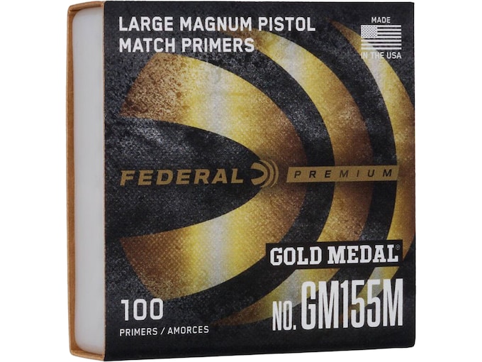 Federal Premium Gold Medal Large Pistol Magnum Match Primers #155M