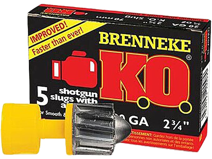 Brenneke K.O. 20 Gauge Rifled Slug 2-3/4" 3/4oz Box of 5