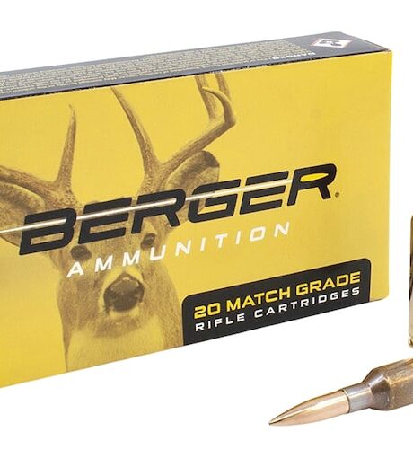 Berger Match Grade 6mm Creedmoor Ammo 95 Grain Berger Classic Hunter Jacketed Hollow Point Box of 20