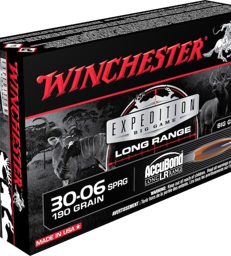 Winchester Expedition Big Game Long Range 30-06 Springfield Ammo 190 Grain Nosler AccuBond Long Range Bonded Polymer Tip Box of 20