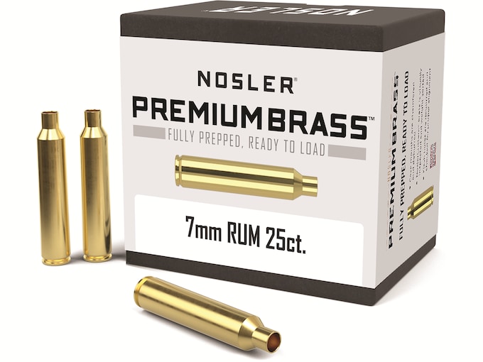 Nosler Custom 7mm Remington Ultra Magnum Brass Box of 25